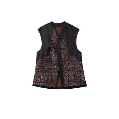 宫小妍桑蚕丝新中式马甲