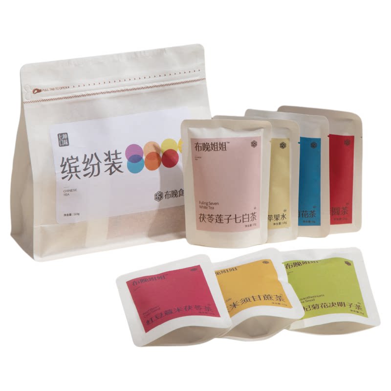 布晚姐姐7种口味组合茶