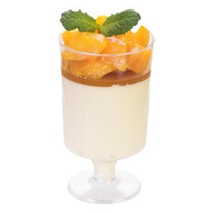 高脚慕斯杯木糠杯布丁杯红酒香槟杯航空杯塑料一次性带盖透明杯子