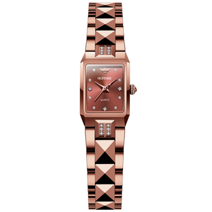 新年礼物瑞士进口机芯手表女名牌正品轻奢高级感时尚女款钨钢女表