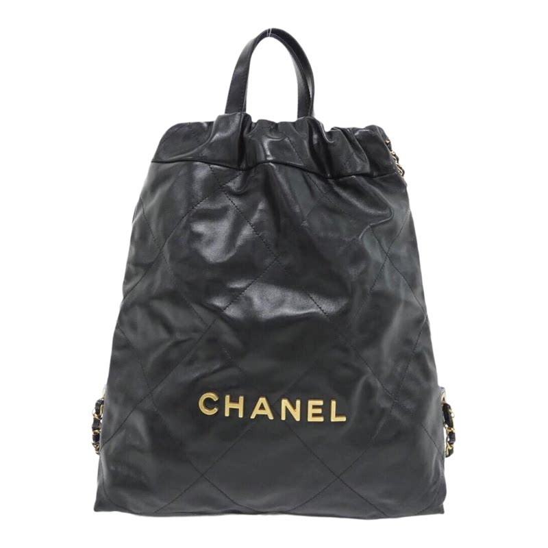 中古CHANEL香奈儿牛皮双肩包女包