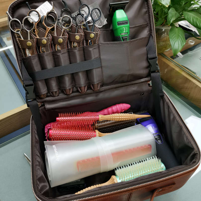 DSYSTEM大师剪刀工具箱包手提密码剪刀吹风电推剪美发工具箱便携