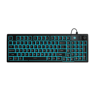 惠普机械手感游戏电竞静音无线蓝牙三模键盘男女办公台式电脑通用