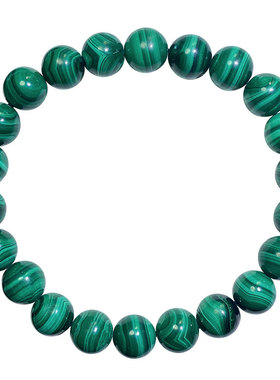 天然孔雀石手链猫眼千层纹路玉石