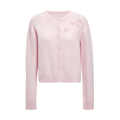 FIVEPLUS甜美风叠穿针织开衫