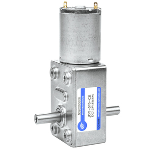 JGY-370涡轮蜗杆双出轴调速马达 微型直流减速小电机自锁6v12v24v