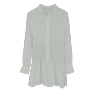 YOUWEI有尾2024秋季通身连衣裙丝棉抽皱收腰连衣裙Y5724316