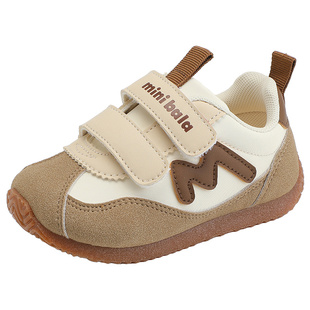 迷你巴拉年新款双魔术贴男女童德训鞋防撞宝宝学步鞋小童休闲鞋