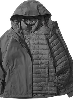 Jack wolfskin/狼爪正品防风男士三合一羽绒服A62338-6945