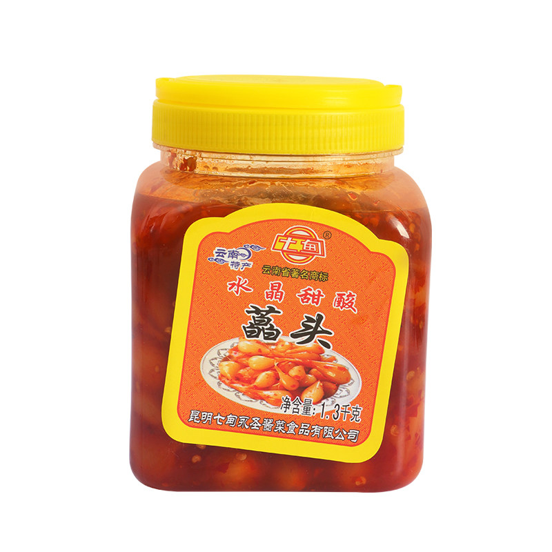 云南七甸水晶甜酸藠头开远酸甜藠头荞头农家腌藠头咸菜泡菜下饭菜