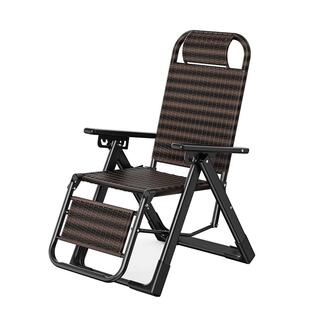 藤椅躺椅折叠午休家用靠背可坐可躺午睡阳台休闲老人专用夏凉椅子