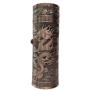 新款龙凤呈祥金属养生紫砂保健水杯内胆可定制纯银麦饭石保温杯