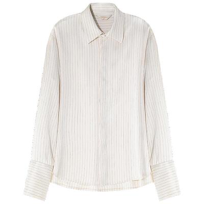 COCOBELLA商务休闲缎面条纹衬衫