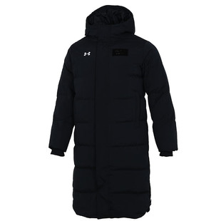 UA安德玛长款运动羽绒服男女同款连帽防风保暖棉羽外套21600802