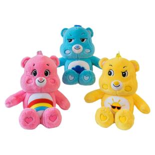 超萌彩虹熊毛绒绒公仔网红瞌睡容怒熊玩偶生日礼物大号陪睡布娃娃