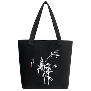 帆布包女大容量单肩包2026新款上班通勤学生拎书手提布袋黑色补习