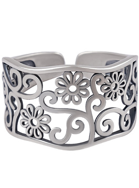 宫里上新正品古法纯银戒指