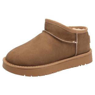 大东官方厚底雪地靴女款2025新款冬季女鞋加绒加厚棉鞋保暖靴子女