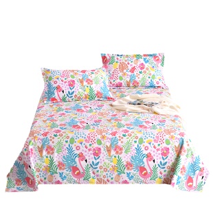 加厚菠萝蜜田园床单单件纯棉老粗布全棉厚实炕单双人单三件套布料