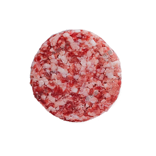 澳洲和牛谷饲牛肉汉堡饼快手早餐新鲜进口边角肉牛肉饼125g/个