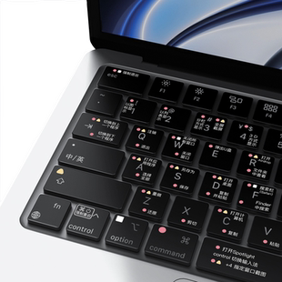适用苹果Macbook Pro M5键盘膜Air14寸电脑mac笔记本2024 16Max保护贴13.6快捷键13轻薄2024功能15.3盖16套M3