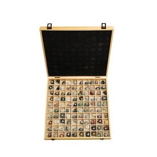 100种天然岩石标本三大岩原木礼盒款地质科普收藏套装矿石摆件