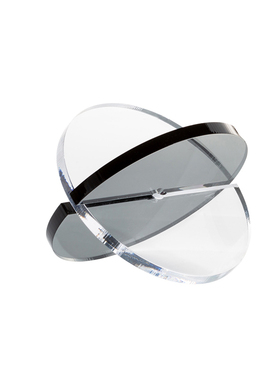 轻奢几何亚克力透明杨桃摆件