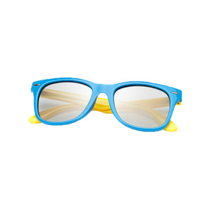 儿童3d眼镜电影院专用护眼健康圆偏不闪式立体新款三d厚片软材质