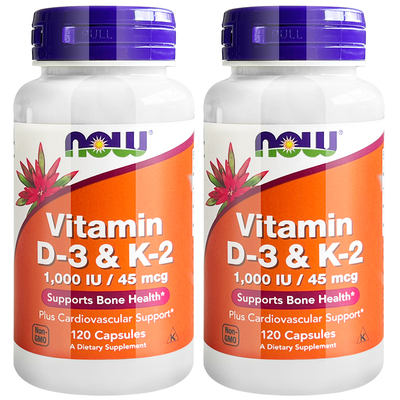 普丽普莱维生素D3K2胶囊60粒