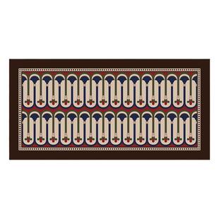 塞维尔中古风专用厨房地垫防滑防油可擦免洗全铺防滑耐脏新款脚垫