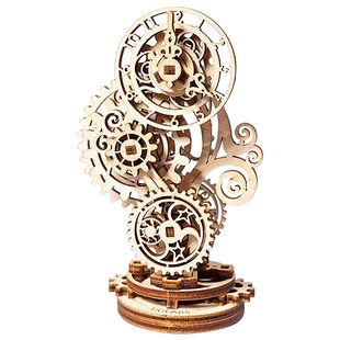 UGEARS进口复古机械钟楼模型3d立体拼图DIY手工创意桌面摆件玩具