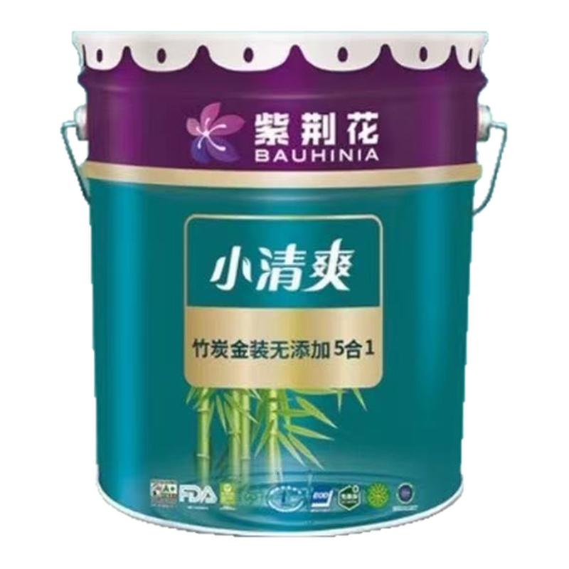 紫荆花竹炭金装净味五合一0甲醛家用环保内墙乳胶漆防霉防潮抗污