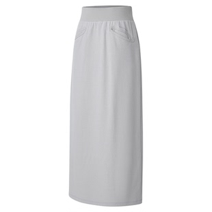 【26春新品】UPONPRO 椭圆插袋休闲感宽松直筒宽腰头卫裙半身裙