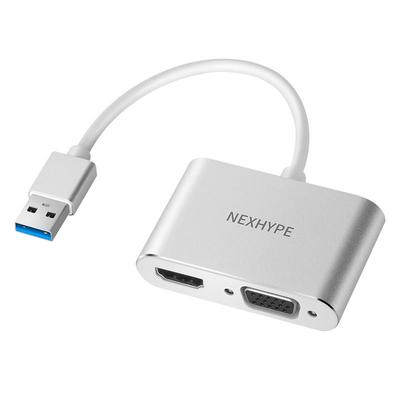 usb3.0转hdmi高清vga同屏转接头