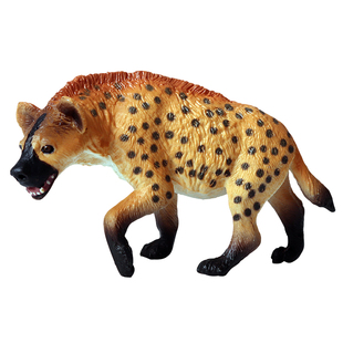 林畅模玩儿童动物玩具斑鬣狗模型实心斑点鬣狗仿真小狗狗男孩认知