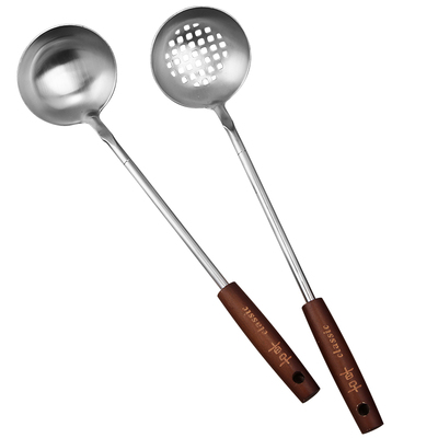 古典不锈钢火锅实心厨房烹饪汤勺