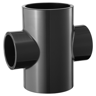 戎生UPVC异径四通接头PVC管件变径内插塑料化工给水管配件dn25