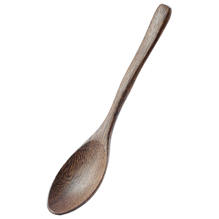 鸡翅木勺子吃饭用长柄汤匙喝汤勺木头调羹勺家用木质餐具蜂蜜木勺