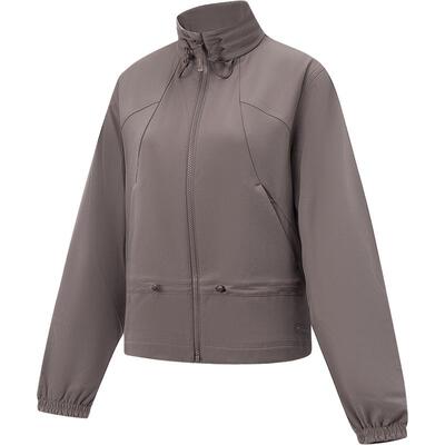 李宁防泼水立领女运动风衣运动服