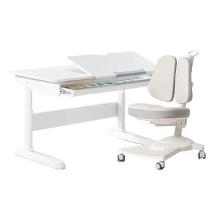 拉特丽儿童学习桌小学生书桌可升降桌子实木写字桌家用课桌椅套装