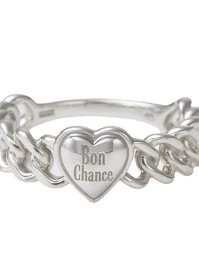 nojess幸运浪漫爱心女银活口戒指