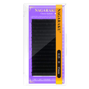 NAGARAKU嫁接睫毛无胶单根圆毛0.15美睫店适用J/B/C/D/DD7-25单混