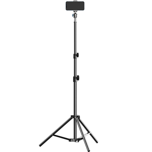 手机直播支架自拍杆三脚架带补光灯户外便携拍摄专用神器架子通用视频落地2025新款拍照桌面抖音俯拍一个人拍