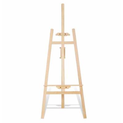 1.5m黄松画架木质折叠画架美术素描学生木制画架广告展架kt板画架