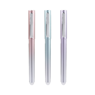 风景热敏可擦直液式走珠笔热可擦中性笔金属笔夹可替换墨囊擦拭不留屑小学生3-5年级作业日常书写字笔F025