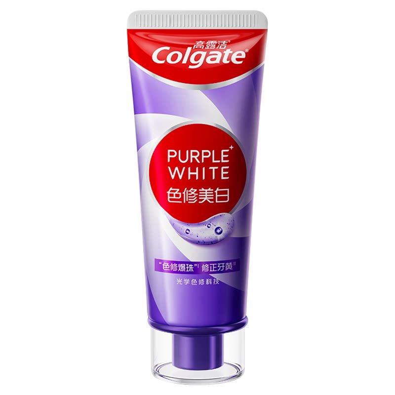 【加购10月16号李佳琦超级爆品节】高露洁紫光色修美白牙膏成人BY