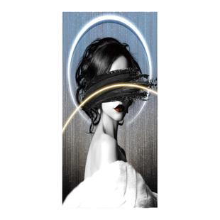 轻奢玄关过道自粘墙纸装饰画人物背景墙墙画卧室贴纸美化墙面贴画