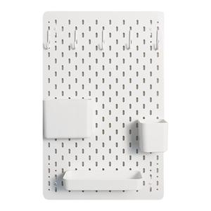 亚克力洞洞板置物架免打孔收纳架展示架免钉墙上厨房挂板玄关定制