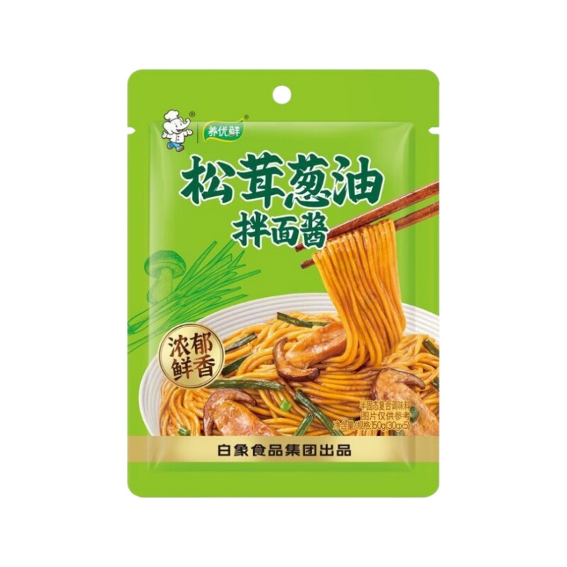 白象松茸葱油拌面酱30g*5袋