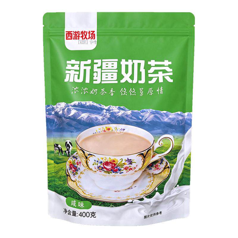 新疆特产正宗奶茶咸味无蔗糖无植脂末冲饮营养速食独立包装400g 养特实拍商品图